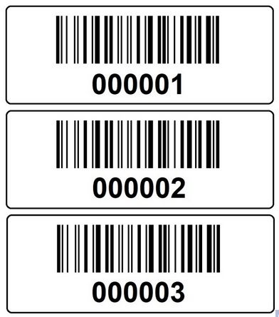 Etiketten aus Polyester für Barcode